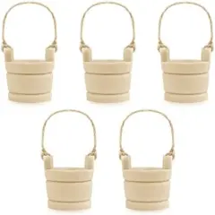 Miniature Wood Bucket Basket