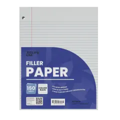 College-Ruled Filler Paper &ndash; 150 Sheets &ndash; 36 Packs
