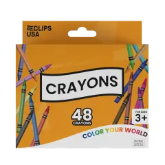 Crayons Standard 24 Count &ndash; Non Toxic &ndash; 48 Packs