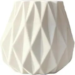 White vases for Flowers Modern Simple Ceramic Dried Flower vase Nordic Style Vase Modern Creative Simplicity Vase Flower Vase Decoration Flower Container Desktop Adornment White 7.5inch