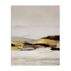 Stupell Industries Muted Landscape with Yellow Accent Canvas By Amber Sterling