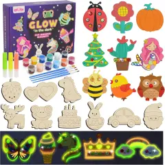 30pcs DIY Wooden Magnets