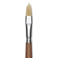 Escoda Futura Synthetic Bristle Brush - Series 5414, Filbert, Size 12, Long Handle