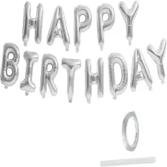 13pcs Mylar Foil 3D Letter Balloons Happy Birthday Sign Balloon