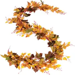 2 Pack Fall Maple Leaf Vine Garland - 6.5 Ft/Piece