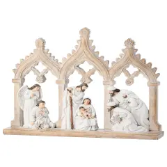 12" Nativity Scene W/Archs