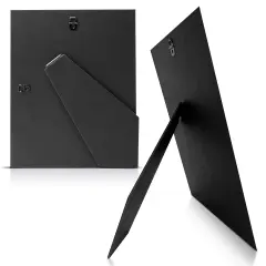 Adjustable DIY Easel Backs | Solid Black Cardboard Back | Fits Most Photo Frames | USA Designed and Made