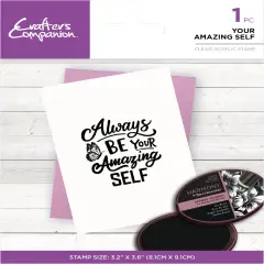Crafter's Companion Clear Acrylic Stamps-Your Amazing Self