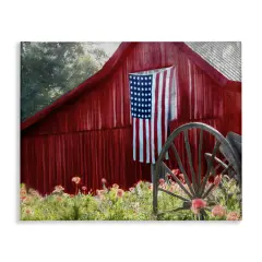 Stupell Industries Country Farm Meadow Americana Canvas Wall Art