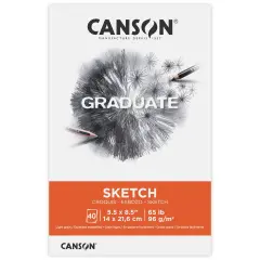 Canson Graduate Series Sketch Pad 5.5"X8.5"-40 Sheets