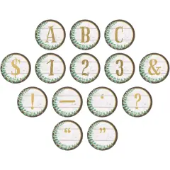 Eucalyptus Circle Letters, 216 Pieces