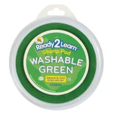 Jumbo Circular Washable Stamp Pad - Green - 5.75" dia.