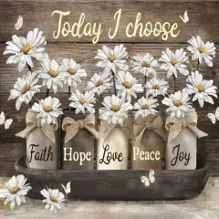 Diamond Art Kits for Adults, Inspirational Diamond Painting Kits for Beginners, 5D Daisy Round Full Drill Gem Art for Adults, Paint by Diamonds Pictures DIY Crafts Kits 16x12inch