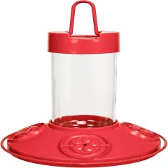 Clean Feeder All Red Hummingbird Feeder - 16 oz