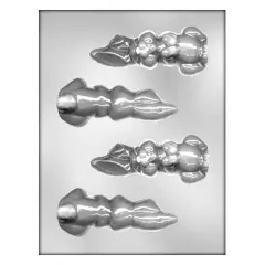 3D Flop Earred Rabbit Chocolate Mold