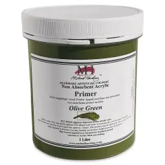 Michael Harding Non-Absorbent Acrylic Primer - Olive Green, 1 Liter, Jar