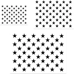3pcs American Flag Star Stencil (3 Sizes)