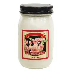 Cherry Blossom Pint Jar Candle &ndash; Single Wick, 60&ndash;75 Hour Burn