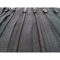 Black Generic Nylon Zippers #3 Coil Closed Bottom