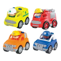 Playgo Mini Emergency Vehicles 4-in-1