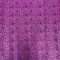 1 Yard Leopard Print Glitter Canvas Vinyl Fabric Fashion Accessories Craft Upholstery 56" Width Purple