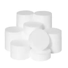 24 Pack Foam Circles for Crafts - 3 Inch Round Polystyrene Discs for DIY Projects (1 Inch Thick, White)