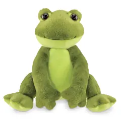 Bearington Ribbity Plush Frog Stuffed Animal, 8.5 Inches, For Ages 1-14 Green