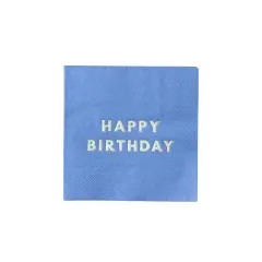 PALISADES BLUE SIGNATURE HAPPY BIRTHDAY COCKTAIL NAPKINS