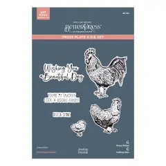 Spellbinders BetterPress Plate & Die Set by Justine Dvorak-Feathered Friends