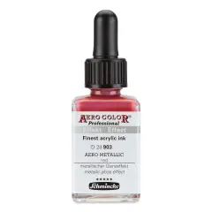 Schmincke Aero Color Professional Airbrush Color - 28 ml, Aero Metallic Red