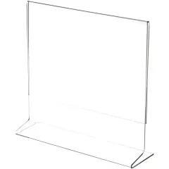 Plymor Clear Acrylic Sign Display / Literature Holder (Side-Load), 10" W x 8" H