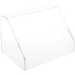 Plymor Clear Acrylic Slanted Front Display Case, 12" W x 8" D x 8" H No Base