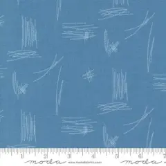 Bluish Stitches Deep Sea 44"/45" Fabric Per Yard