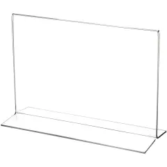 Plymor Clear Acrylic Sign Display / Literature Holder (Bottom-Load), 9" W x 6" H
