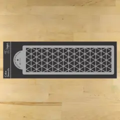 Triangle Quilt Pattern Cake Stencil | C754 by Designer Stencils |