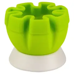 Hutzler Lemon / Lime Citrus Squeezer with Stand, Silicone Hand Juicer- Easy Mess-Free Squeezing for Table Serving Green