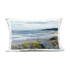 Stupell Industries Reflections Of Blue Outdoor Pillow, 14 x 7 x 20