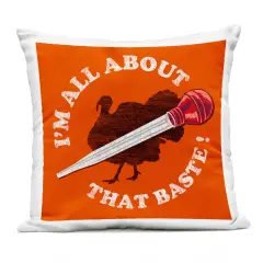 Stupell Industries All About That Baste Outdoor Pillow, 18 x 7 x 18
