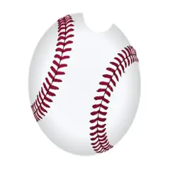 Baseball Ceramic Car Coaster Set 2.56" (2 Pack)