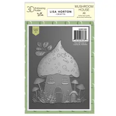 Lisa Horton Crafts A6 Embossing Folder And Die-Mushroom House