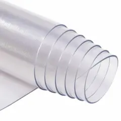 47" PVC Clear Chair Floor Mat Protect Floors from Chair Damage Wear and Tear Suitable for Hard Wood Floors