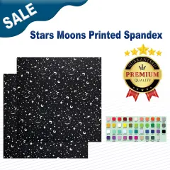 Stars Moons Printed Spandex