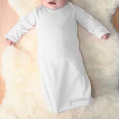 Rabbit Skins&reg; Infant Baby Rib Layette Sleeper White
