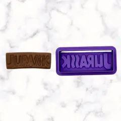 Dinosaur Jurassic (A) Name Cookie Cutter and Stamp