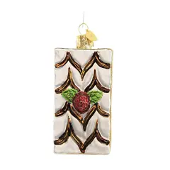 Old World Christmas 3.75 In Napoleon Pastry Tree Ornament , Puff Pastry Cream White