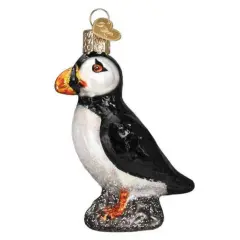 Old World Christmas 3.25 In Puffin Christmas Tree Ornament , Sea Parrot Christmas Multicolored