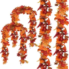 4 Pack Fall Leaf Garland - Maple Fall Leaves