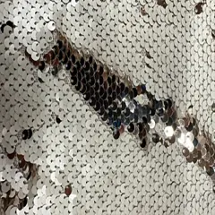 1 Yard Reversible Flip Sequin Polyester Spandex Solid Fabric 56/54 Inch Champagne Gold