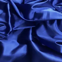 1 Yard Royal Blue Stretch Charmeuse Fabric Shiny Lightweight Satin for Gowns Dresses Costumes 59&rdquo; Width