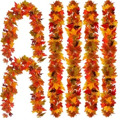 6PCS Fall Maple Leaves Garland